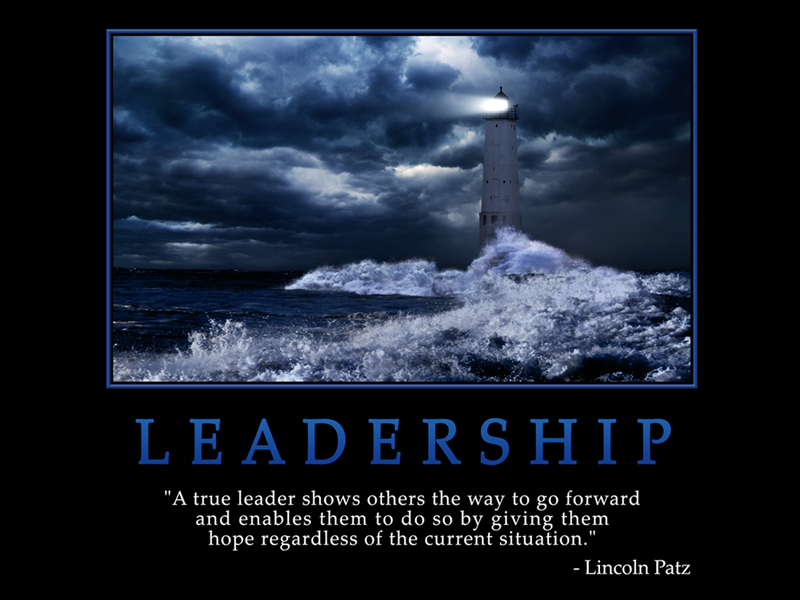 true leader shows others the way to go forward and enables them to ...